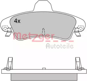 Комплект тормозных колодок METZGER 1170531