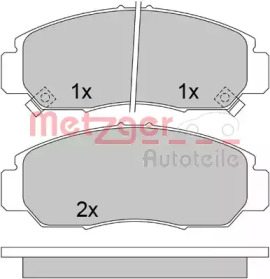 Комплект тормозных колодок METZGER 1170536