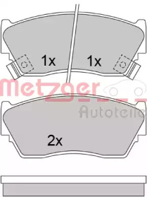 Комплект тормозных колодок METZGER 1170547