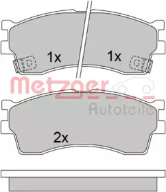 Комплект тормозных колодок METZGER 1170548