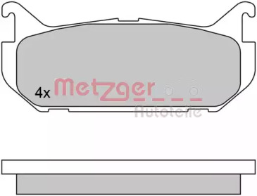 Комплект тормозных колодок METZGER 1170549