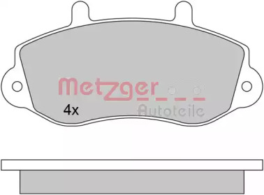 Комплект тормозных колодок METZGER 1170553