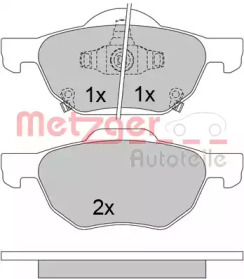 Комплект тормозных колодок METZGER 1170558