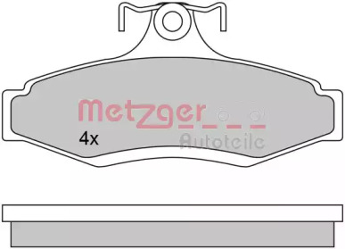 Комплект тормозных колодок METZGER 1170581