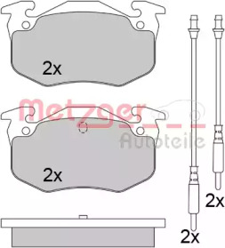 Комплект тормозных колодок METZGER 1170624