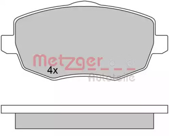 Комплект тормозных колодок METZGER 1170633