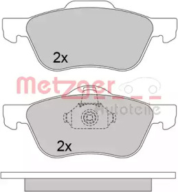 Комплект тормозных колодок METZGER 1170650