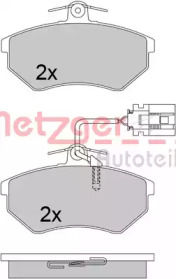 Комплект тормозных колодок METZGER 1170674