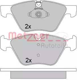 Комплект тормозных колодок METZGER 1052.30