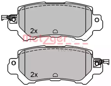 Комплект тормозных колодок METZGER 1170787