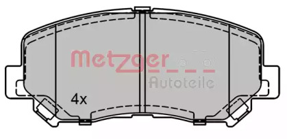 Комплект тормозных колодок METZGER 1170788