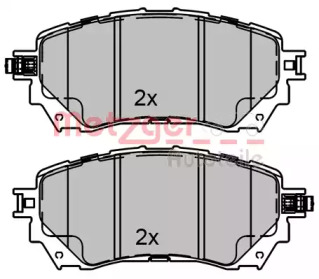 Комплект тормозных колодок METZGER 1170811