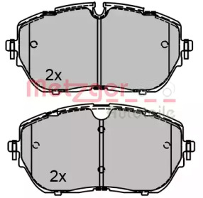Комплект тормозных колодок METZGER 1170821