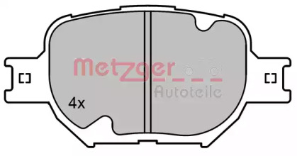 Комплект тормозных колодок METZGER 1170823