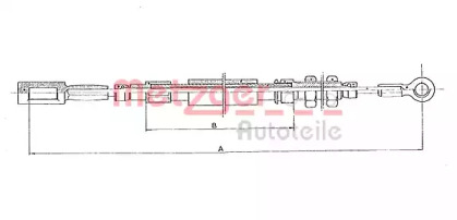 Трос METZGER 1171.2