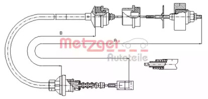 Трос METZGER 1172.3