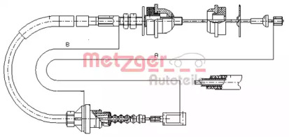 Трос METZGER 1172.4