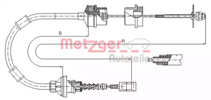 Трос METZGER 1172.7