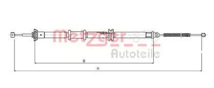 Трос METZGER 12.0730