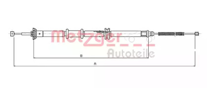 Трос METZGER 12.0732