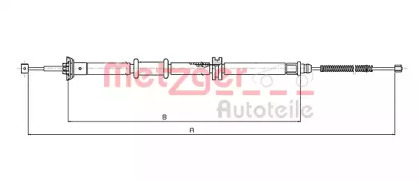 Трос METZGER 12.0733