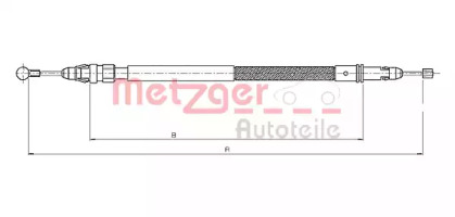 Трос METZGER 12.0744