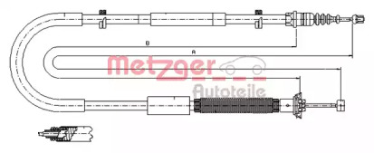 Трос METZGER 12.0703