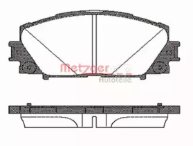 Комплект тормозных колодок METZGER 1224.10