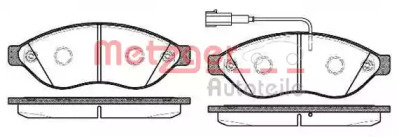 Комплект тормозных колодок METZGER 1237.12