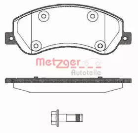 Комплект тормозных колодок METZGER 1170774