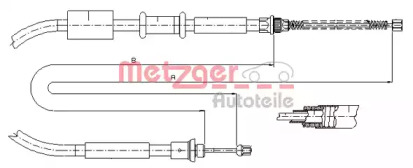 Трос METZGER 1281P1