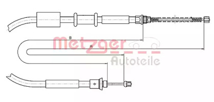 Трос METZGER 1281P2