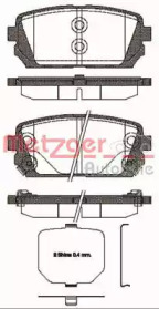 Комплект тормозных колодок METZGER 1303.02