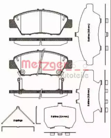 Комплект тормозных колодок METZGER 1358.02