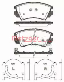 Комплект тормозных колодок METZGER 1375.12