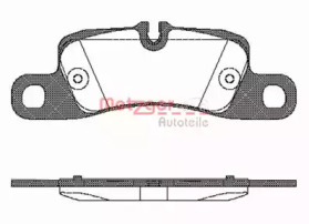 Комплект тормозных колодок METZGER 1170778