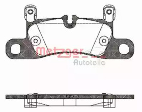 Комплект тормозных колодок METZGER 1170779
