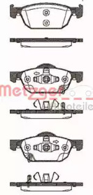 Комплект тормозных колодок METZGER 1384.02