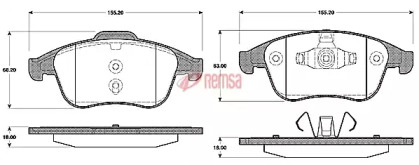 Комплект тормозных колодок METZGER 1389.00