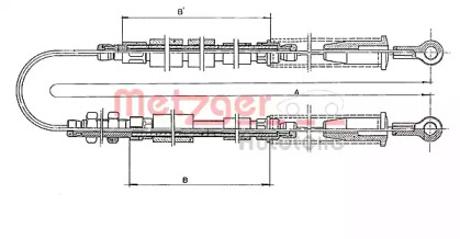 Трос METZGER 1401.3