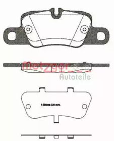 Комплект тормозных колодок METZGER 1401.00