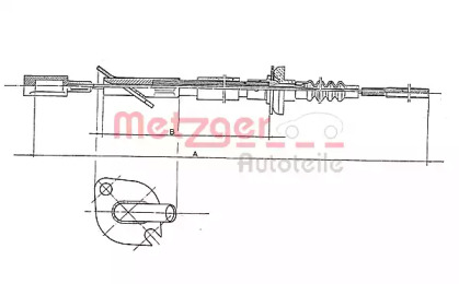 Трос METZGER 1402.3