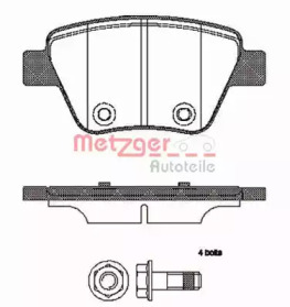 Комплект тормозных колодок METZGER 1420.00