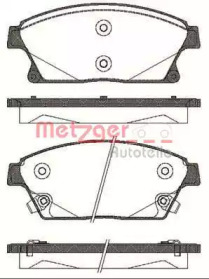 Комплект тормозных колодок METZGER 1431.02