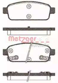 Комплект тормозных колодок METZGER 1432.02