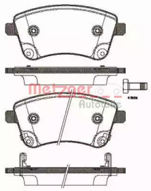 Комплект тормозных колодок METZGER 1435.02