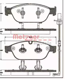 Комплект тормозных колодок METZGER 1441.02