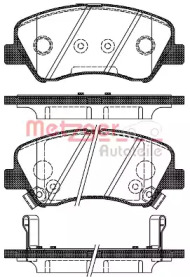 Комплект тормозных колодок METZGER 1488.02