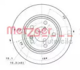 Тормозной диск METZGER 15041