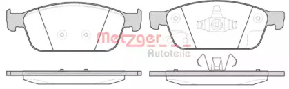 Комплект тормозных колодок METZGER 1510.10